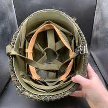 Load image into Gallery viewer, Genuine Dutch Army M53 Euroclone of WW2 US M1 Camouflaged Helmet & Liner Set - The Militaria Shop