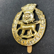 Load image into Gallery viewer, Original WW2 British Army Cap Badge - York and Lancaster Regiment - The Militaria Shop