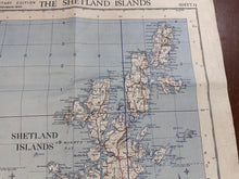 Load image into Gallery viewer, Original WW2 British Army RAF Navy Base Map of Scotland Shetland/Orkney Islands - The Militaria Shop