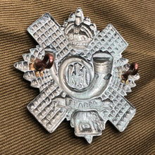 Load image into Gallery viewer, Original WW2 British Army Highland Light Infantry Cap Badge - The Militaria Shop