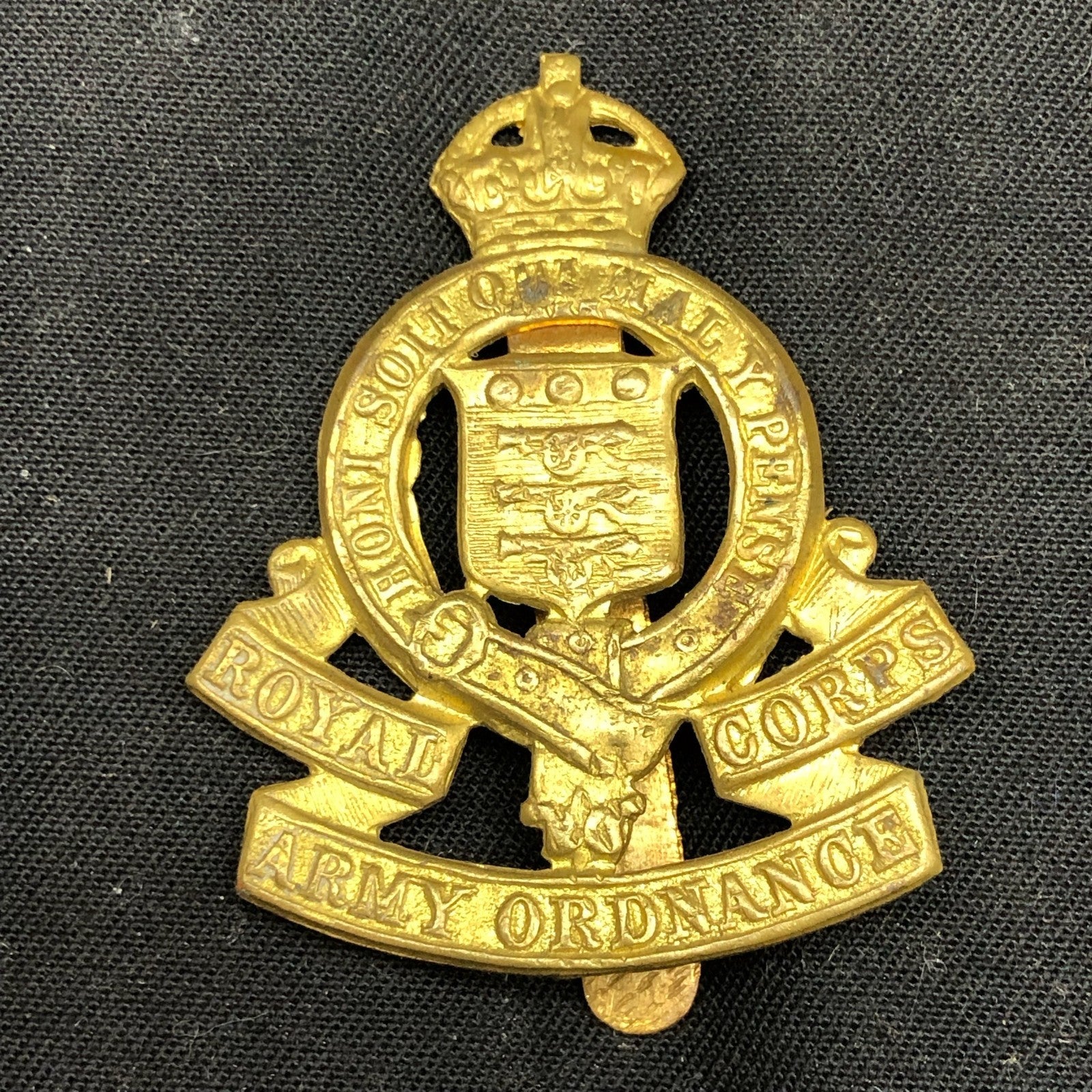Original British Army Cap Badge - Royal Army Ordnance Corps - The Militaria Shop