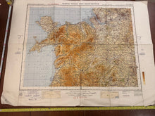 Load image into Gallery viewer, Original WW2 British Army RAF Navy Base Map of England - North Wales /Manchester - The Militaria Shop