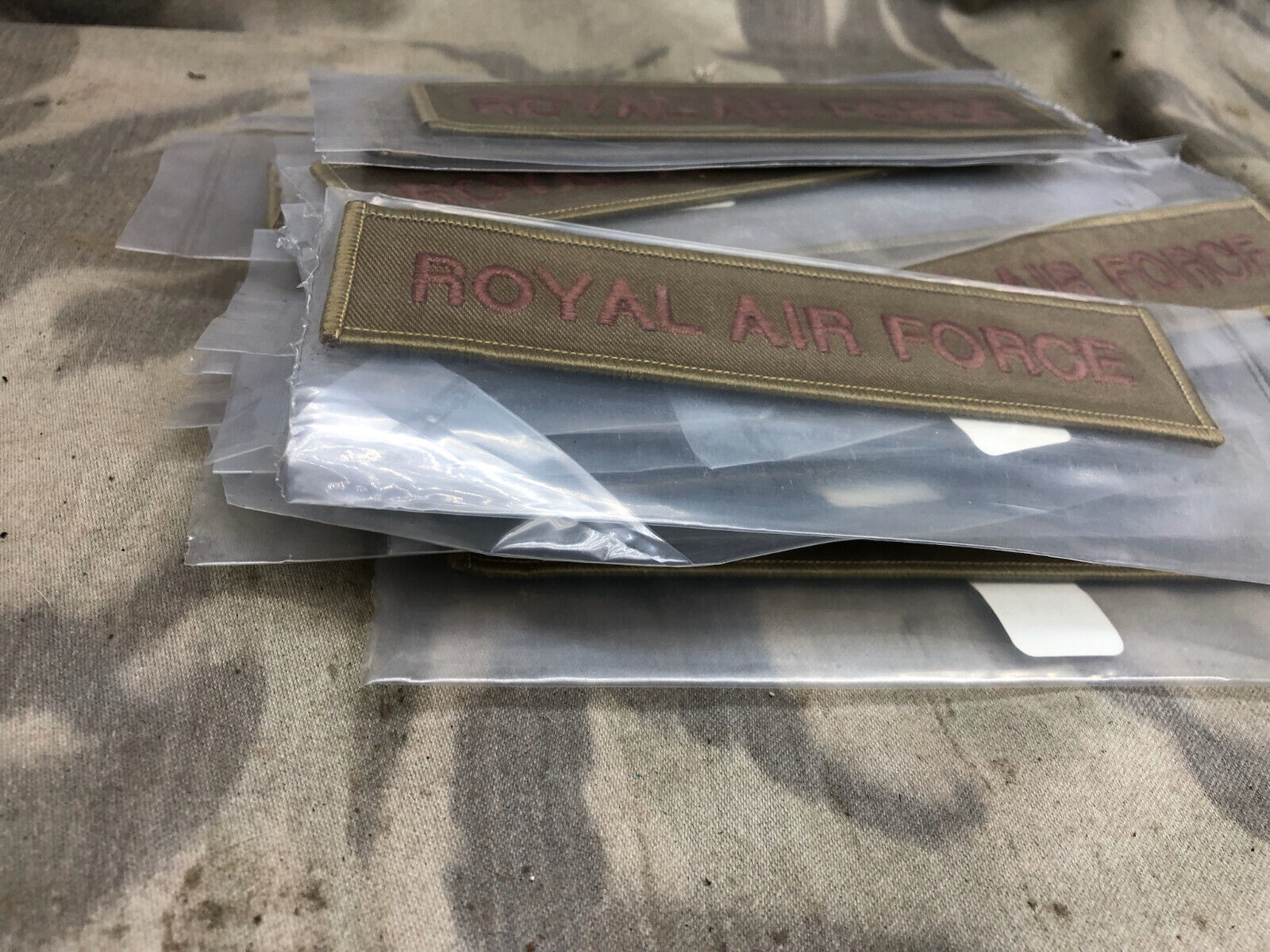 Royal Air Force Issue Subdued Desert Tan Branch Tape RAF Regiment- NEW OLD STOCK - The Militaria Shop