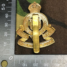 Load image into Gallery viewer, Original WW2 British Army Royal Army Ordnance Corps Cap Badge - Kings Crown - The Militaria Shop