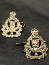 Load image into Gallery viewer, Original WW2 British Army Collar Badge Pair - Royal Army Ordnance Corps RAOC - The Militaria Shop