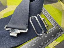 Charger l'image dans la galerie, Original British Royal Navy Blue Canvas Stable Belt - Approx 40" Waist - The Militaria Shop