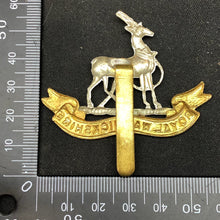 Load image into Gallery viewer, Original WW2 British Army Cap Badge - Royal Warwickshire Regiment - The Militaria Shop