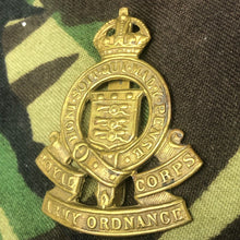 Load image into Gallery viewer, Original WW2 British Army Cap Badge - Royal Army Ordnance Corps RAOC - The Militaria Shop