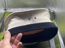 Load image into Gallery viewer, Vintage British Royal Navy Ratings White Cap - Size 56cm - The Militaria Shop