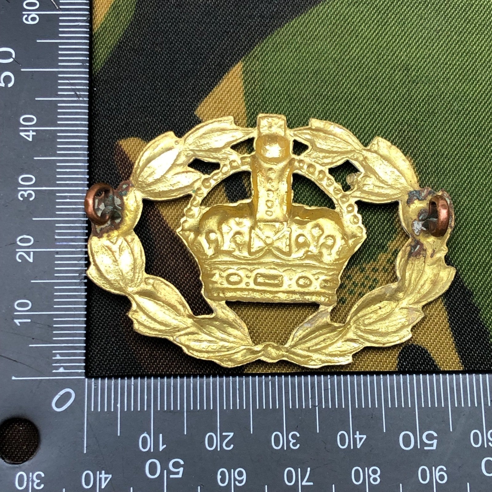 Original British Army Cap Badge - British Army Warrant Officer - The Militaria Shop