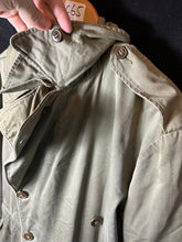 Load image into Gallery viewer, Original WW2 US Army Officers Raincoat Overcoat + Liner & Belt - Long Med - 40" - The Militaria Shop