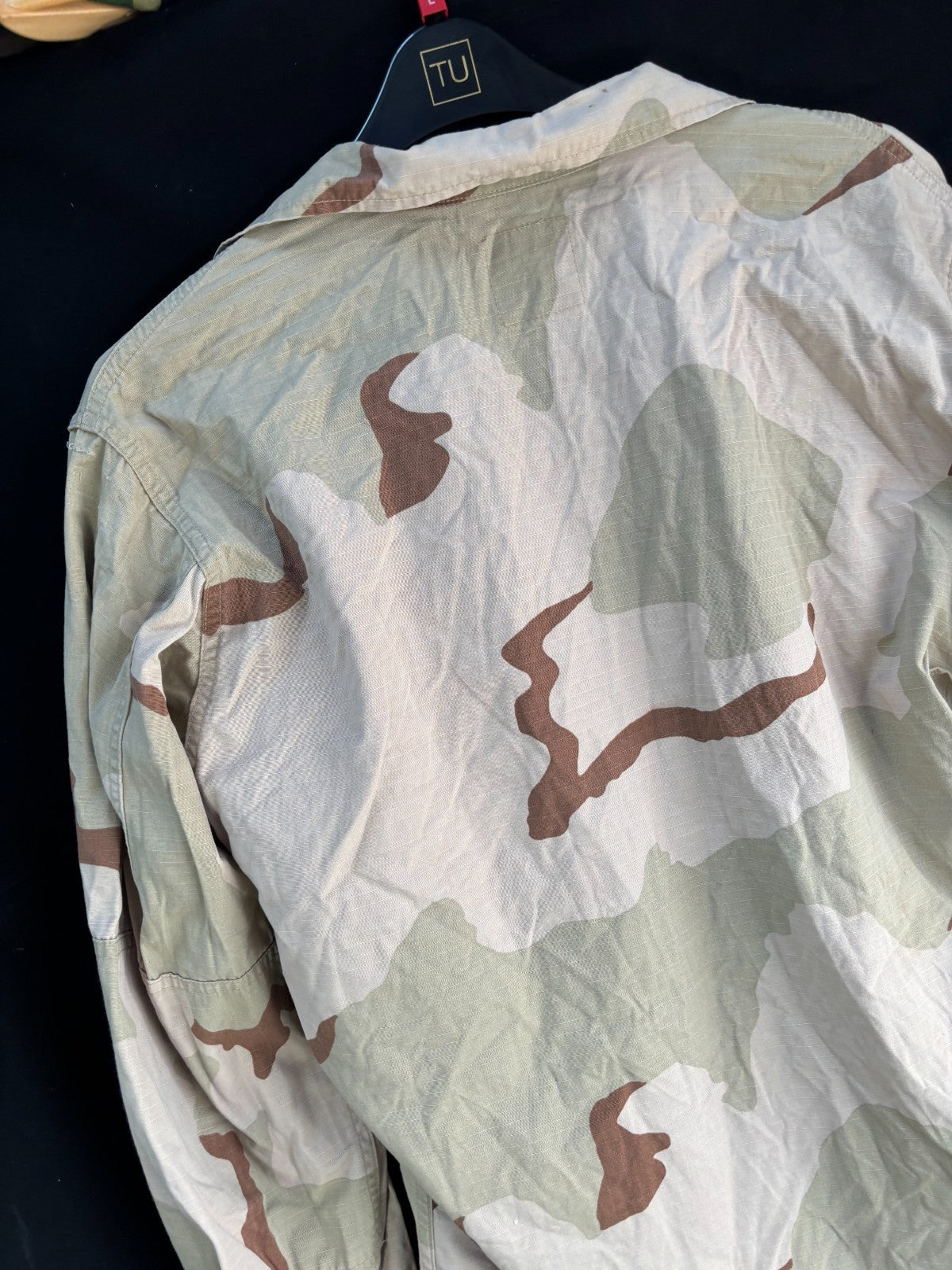 Gulf War US Army DCU Camouflaged Combat Field Coat/Jacket - Large/ Long - The Militaria Shop
