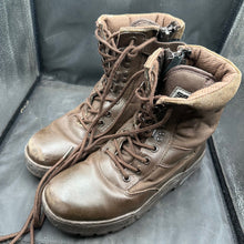 Load image into Gallery viewer, Army Brown Leather High Top Combat Boots - Size EU 37 - UK 4 - The Militaria Shop