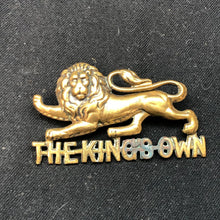 Charger l'image dans la galerie, Genuine WW2 British Army Brass Cap Badge - King's Own Royal Regiment (Lancaster) - The Militaria Shop