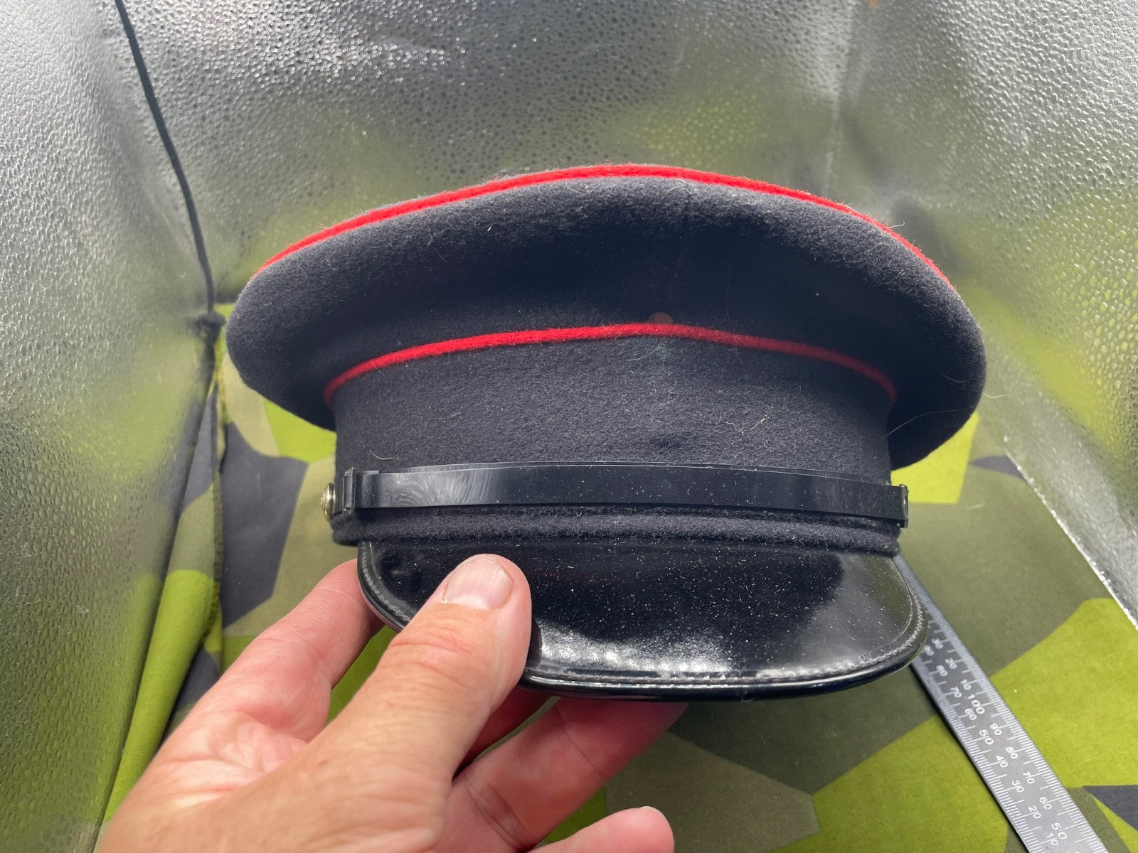 Original British Army Royal Engineers Peaked Cap - 56cm - The Militaria Shop