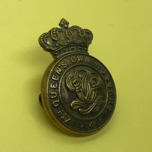 Load image into Gallery viewer, Original Victorian Pre-WW1 British Army 7th Queen's Own Hussars Cap Badge - The Militaria Shop