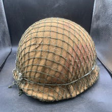 Charger l'image dans la galerie, Genuine Dutch Army M53 Euroclone of WW2 US M1 Camouflaged Helmet & Liner Set - The Militaria Shop