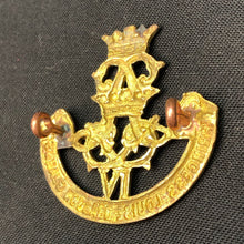 Load image into Gallery viewer, Original British Army WW1 / WW2 Princess Louise Dragoon Guards Cap Badge - The Militaria Shop