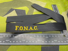 Lade das Bild in den Galerie-Viewer, Genuine British Royal Navy - FONAC Cap Tally - Full Length - The Militaria Shop