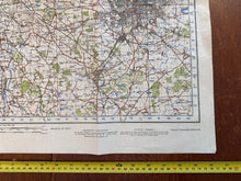 Charger l'image dans la galerie, Original WW2 British Army OS Map of Great Britain - Birmingham - The Militaria Shop