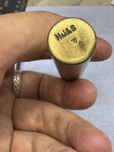 Load image into Gallery viewer, Original WW1 British Army SMLE Enfield Brass Oil Bottle - H.J&S - The Militaria Shop