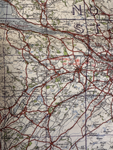 Charger l'image dans la galerie, Original WW2 British Army RAF Navy Base Map of Scotland - Glasgow - The Militaria Shop