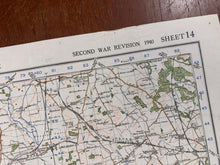 Load image into Gallery viewer, Original WW2 British Army GSGS Map of England RARE Darlington Training Documents - The Militaria Shop