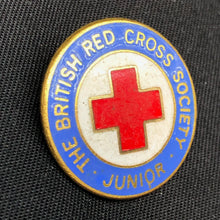 Load image into Gallery viewer, Vintage British Red Cross Society (BRCS) Junior Member Lapel Pin - The Militaria Shop