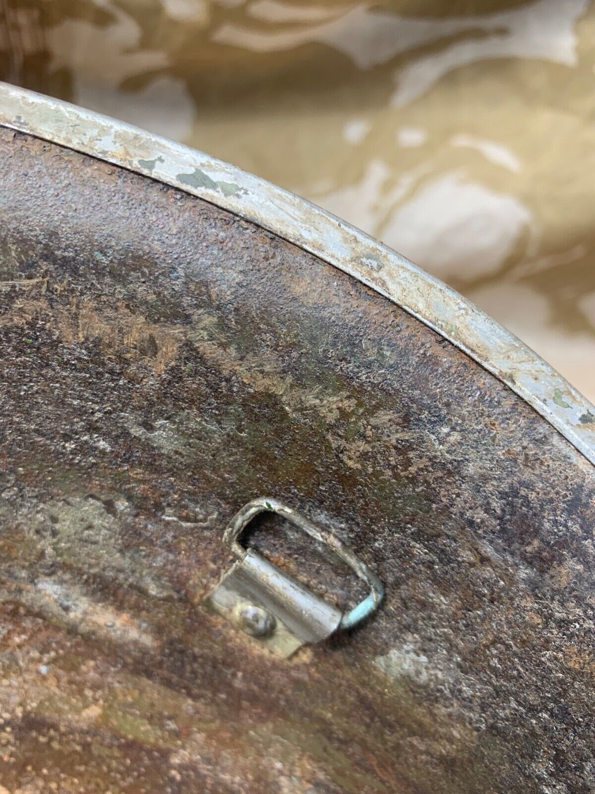WW2 Mk3 High Rivet Turtle - British / Canadian Army Helmet - Nice Original - The Militaria Shop