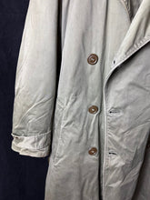 Load image into Gallery viewer, Original WW2 US Army Officers Raincoat Overcoat + Liner & Belt - Long Med - 40" - The Militaria Shop