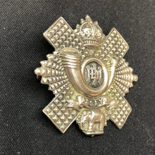 Load image into Gallery viewer, Original WW2 British Army Cap Badge - Highland Light Infantry - HLI - The Militaria Shop