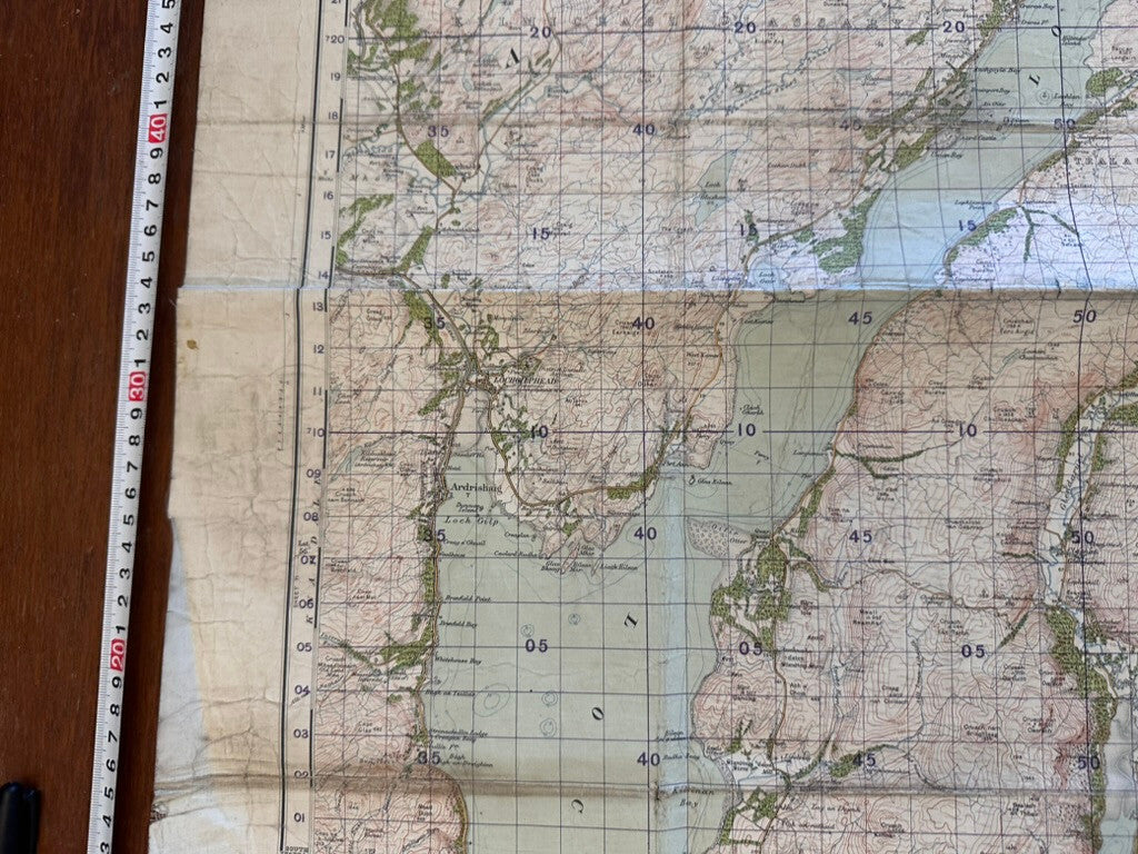 Original WW2 British Army GSGS Map of Scotland - Dunoon & Loch Fyne - The Militaria Shop