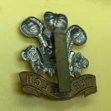 Load image into Gallery viewer, Original WW2 British Army Royal Welch Regiment Cap Badge - The Militaria Shop