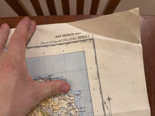 Load image into Gallery viewer, Original WW2 British Army RAF Navy Base Map of Scotland - The Eastern Highlands - The Militaria Shop