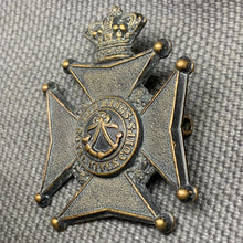 Load image into Gallery viewer, British Army Victorian King's Royal Rifle Corps (K.R.R.C.) Militia Cap Badge - The Militaria Shop