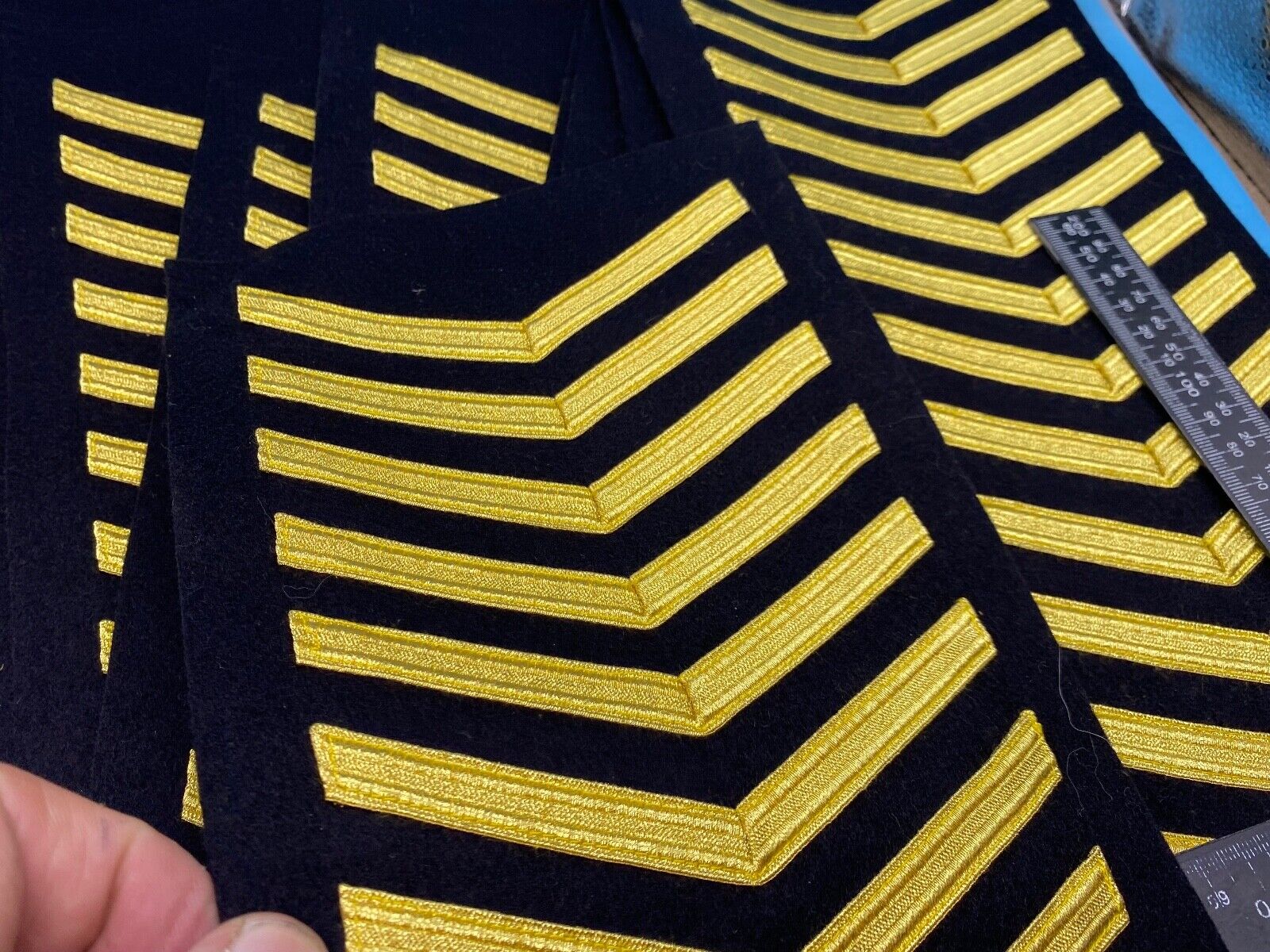 Strip of Original British / American Army Sleeve Rank Stripes - The Militaria Shop