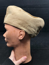 Load image into Gallery viewer, Original WW2 US Army Issue Garrison Cap / Side Cap - Size Aprox 55cm - The Militaria Shop