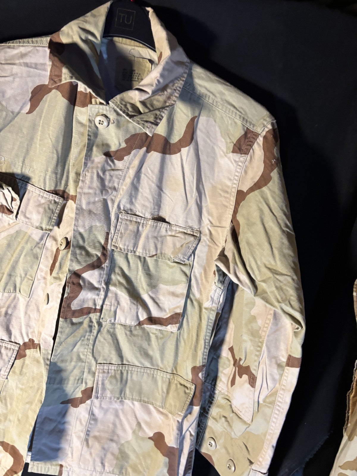 Gulf War US Army DCU Camouflaged Combat Field Coat/Jacket - Small/X-Short - The Militaria Shop