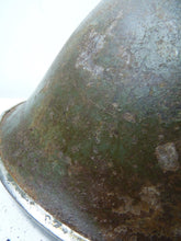 Load image into Gallery viewer, Mk3 Canadian / British Army Original WW2 Turtle Helmet High Rivet - The Militaria Shop