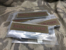 Load image into Gallery viewer, Royal Air Force Issue Subdued Desert Tan Branch Tape RAF Regiment- NEW OLD STOCK - The Militaria Shop