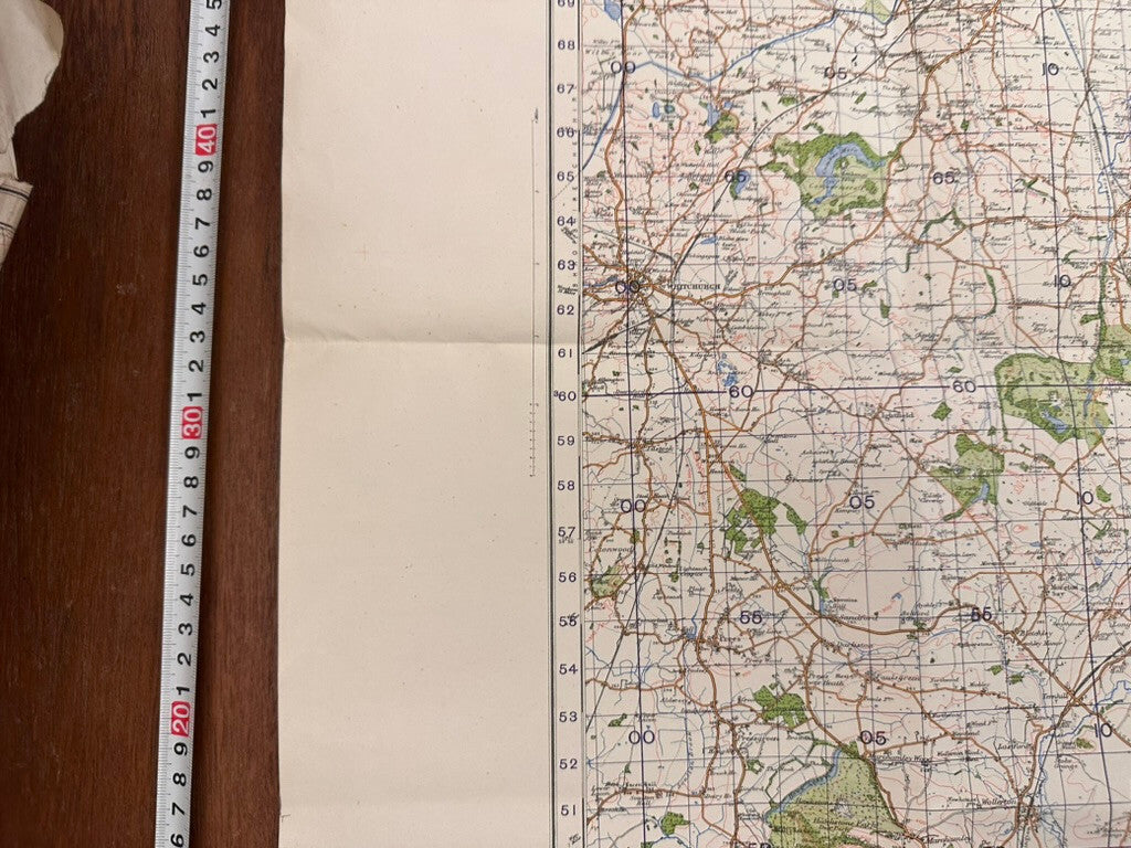 Original WW2 British Army GSGS OS Map of Great Britain - Stoke on Trent - The Militaria Shop