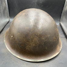 Load image into Gallery viewer, Original British/Canadian Army WW2 Mk3 Turtle High Rivet Combat Steel Helmet - The Militaria Shop