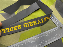 Charger l'image dans la galerie, Genuine British Royal Navy - Flag Officer Gibraltar Cap Tally - Full Length - The Militaria Shop