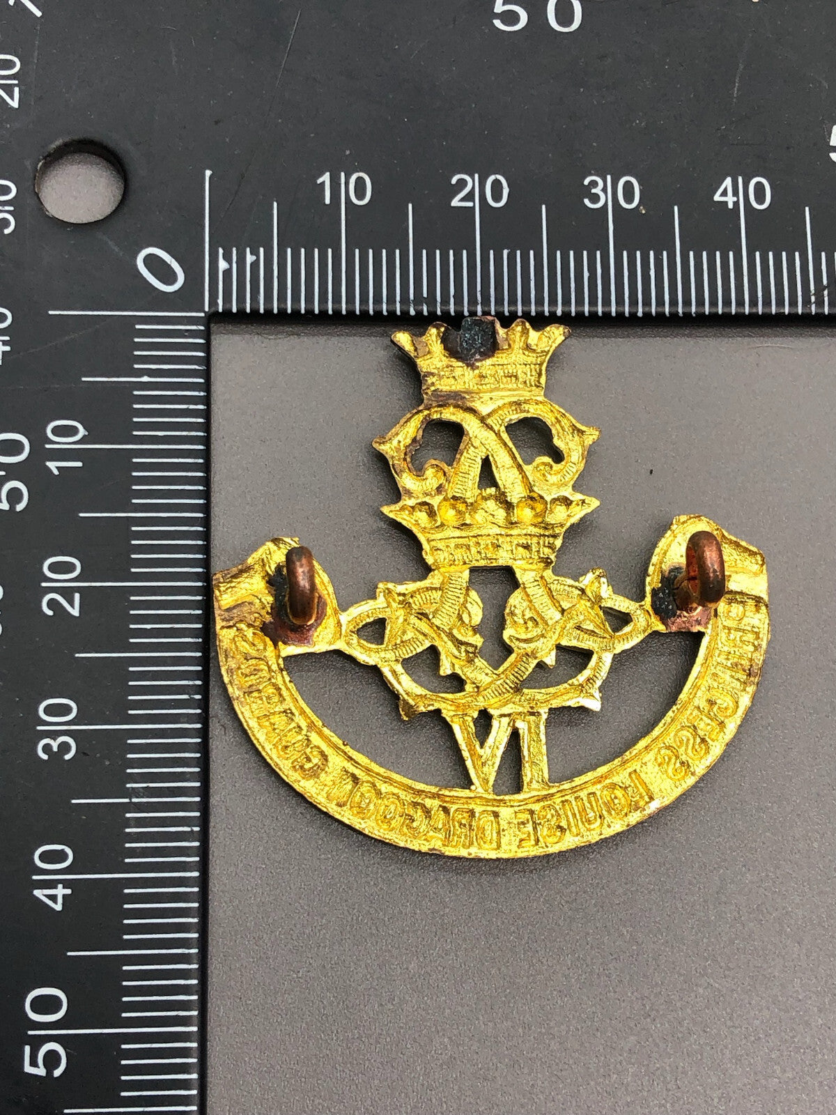 Vintage Canadian Army 4th Princess Louise Dragoon Guards Cap Badge - The Militaria Shop