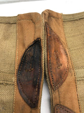 Load image into Gallery viewer, Original WW2 British Army 37 Pattern Despatch Riders High Sided Spats 1942 Dated - The Militaria Shop