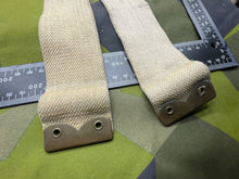 Load image into Gallery viewer, Original WW2 British Army Matching Pair of L-Straps ME Co. Marked - The Militaria Shop