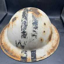 Load image into Gallery viewer, Complete WW2 British Home Front Civil Defence Senior Warden Mk2 Brodie Helmet - The Militaria Shop