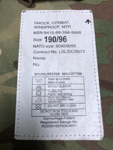 Lade das Bild in den Galerie-Viewer, British Army MTP Camouflaged Windproof Combat Jacket Smock - Size 190/96 - The Militaria Shop