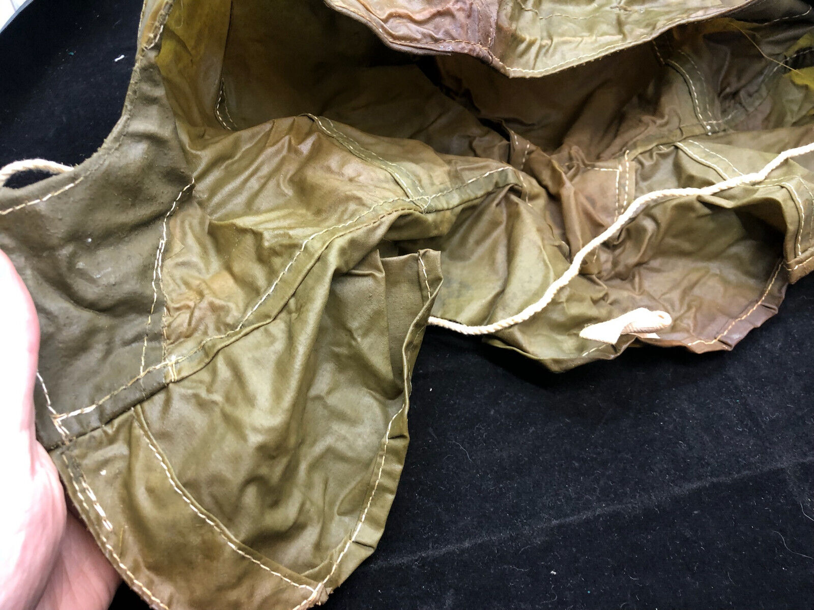 Original WW2 Canadian Army Camouflaged Smock Anti-Gas Hood - The Militaria Shop
