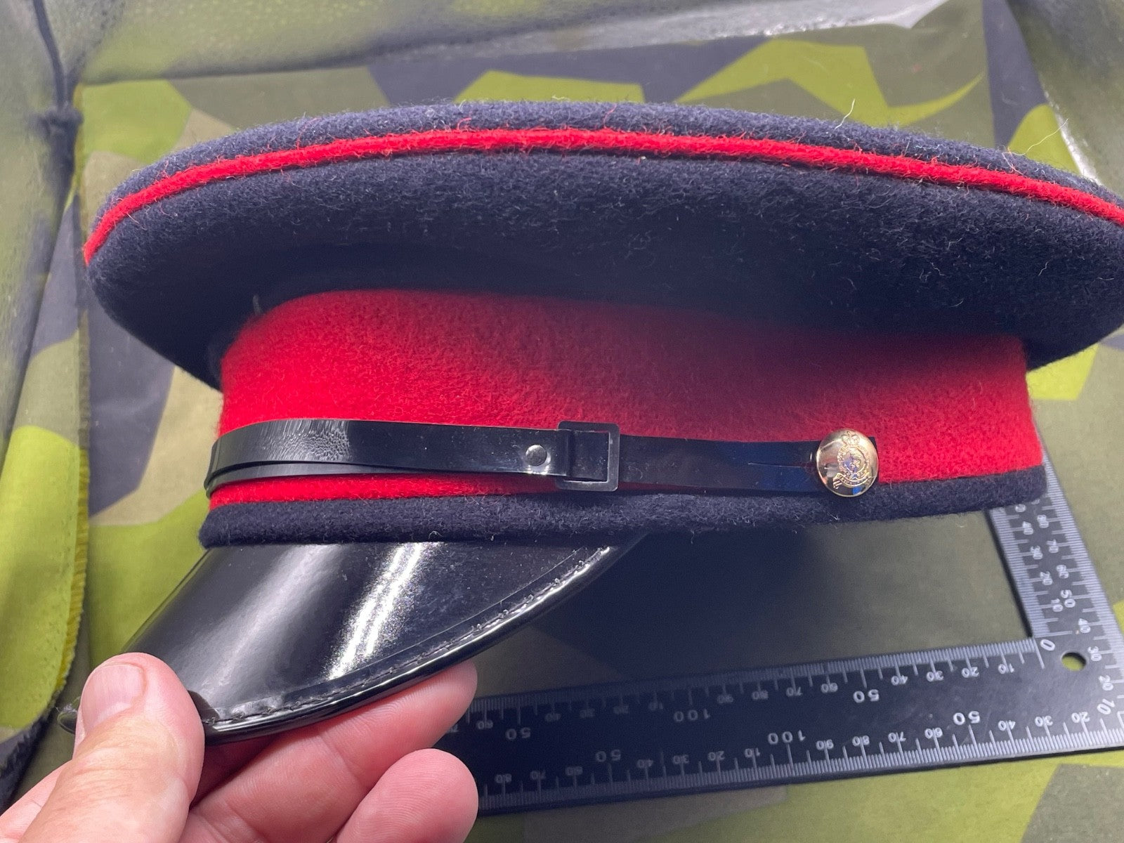 Genuine British Army Adjutant General's Corps Peaked Dress Cap - Size 56cm - The Militaria Shop